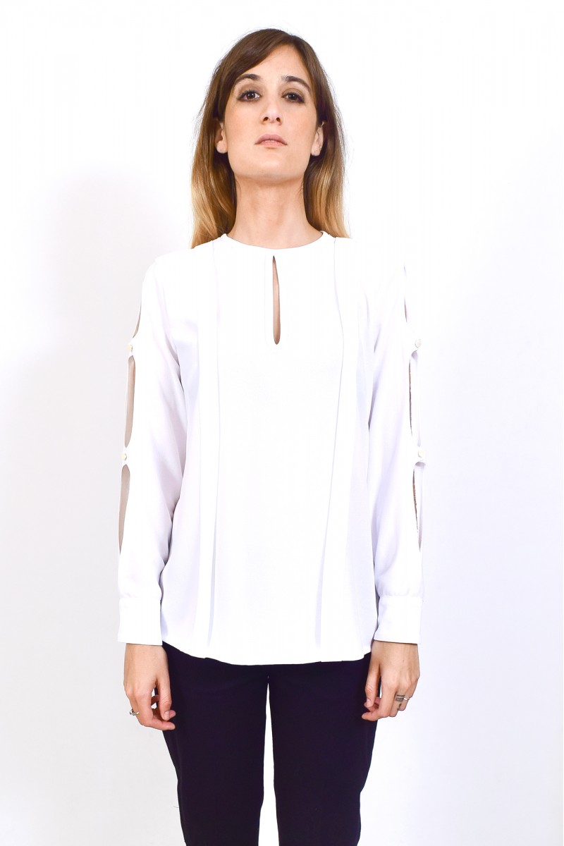 Blusa de crepe Celine